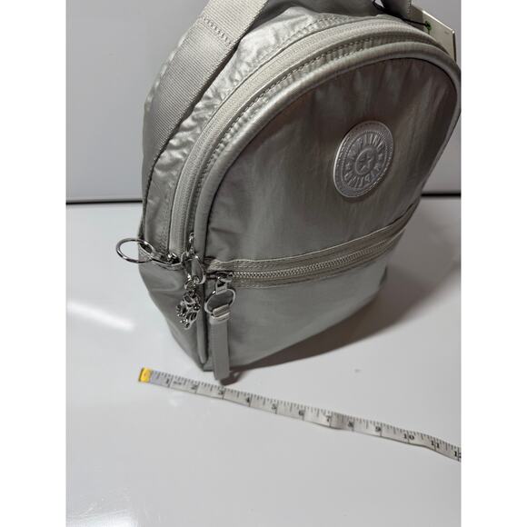 NWT NEW Kipling small backpack purse floral drawstring, 9x12x4 both girls women - Picture 2 of 8